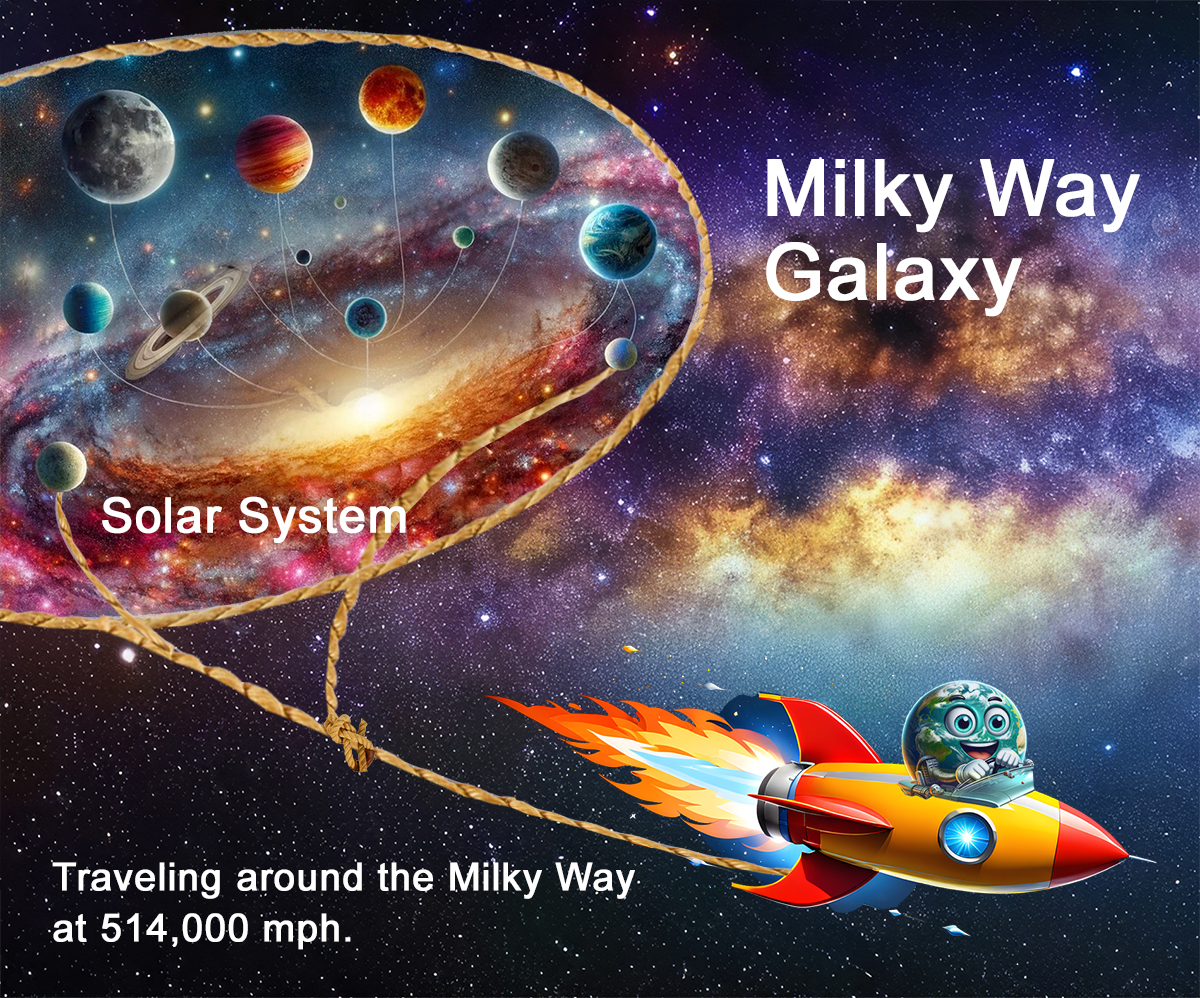 Solar System in Milky Way Galaxy