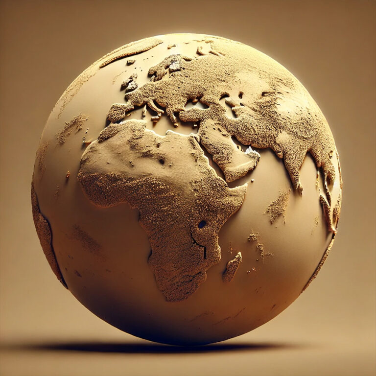 Earth Covered in Sand