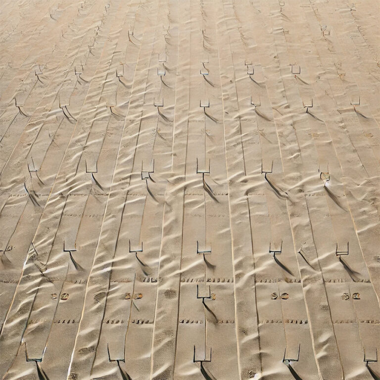 Football Fields Covered in Sand