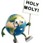 Earthman with Holy Molly Sign