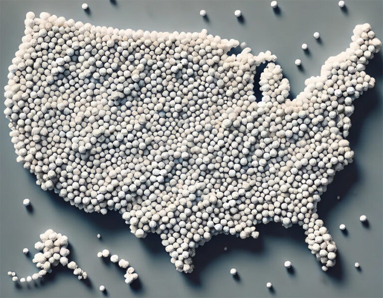 USA Covered in Golf Balls