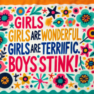 Girls Are Wonderful Beach Towel