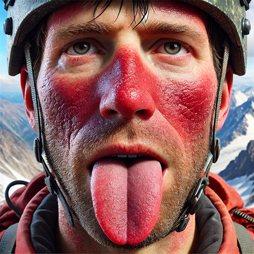 Sunburned Tongue