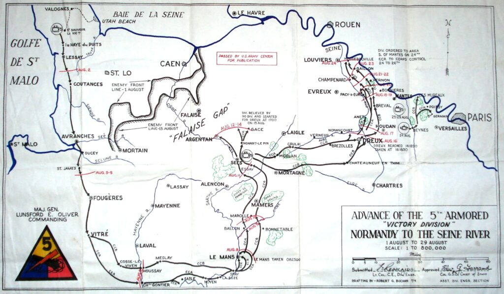 Utah Beach To Paris Map