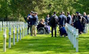 Vets in cemetery