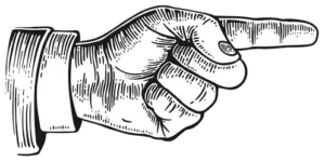 pointed finger