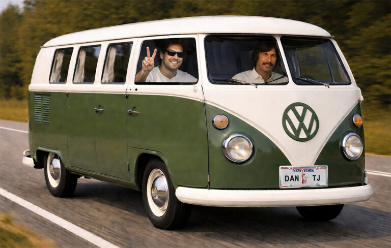 VW Van On The Road