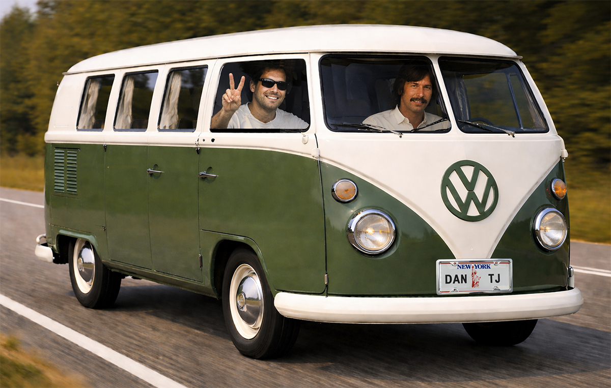 VW Van On The Road